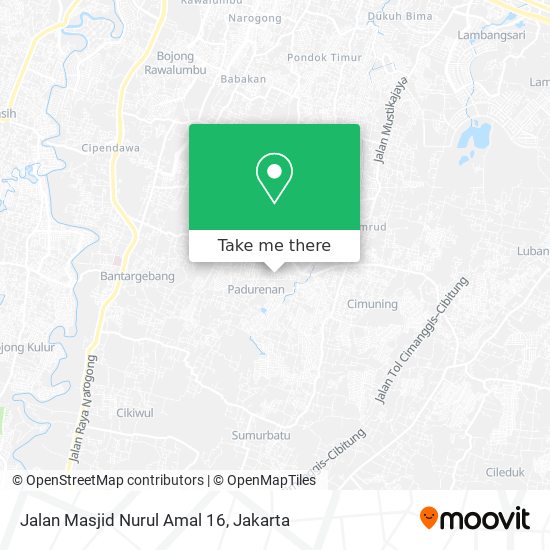 Jalan Masjid Nurul Amal 16 map