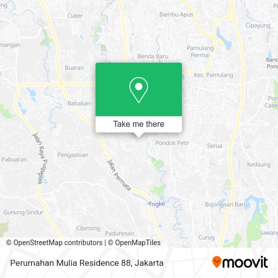 Perumahan Mulia Residence 88, Gunung Sindur map