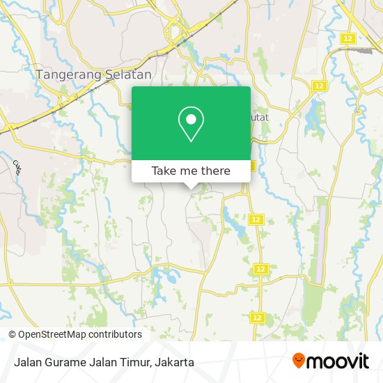 Jalan Gurame Jalan Timur map