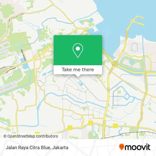 Jalan Raya Citra Blue map