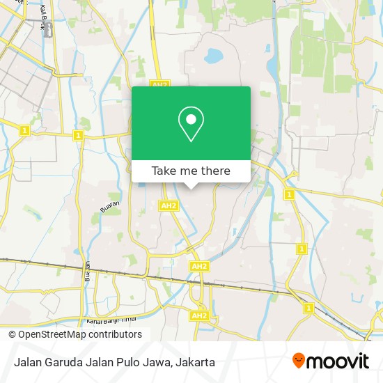 Jalan Garuda Jalan Pulo Jawa map