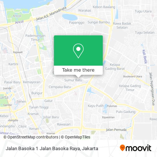 Jalan Basoka 1 Jalan Basoka Raya map