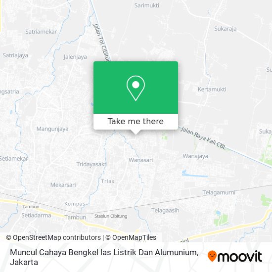 Muncul Cahaya Bengkel las Listrik Dan Alumunium map