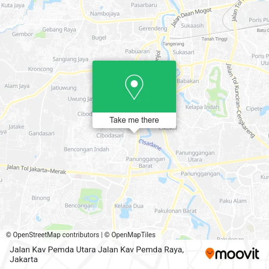Jalan Kav Pemda Utara Jalan Kav Pemda Raya map