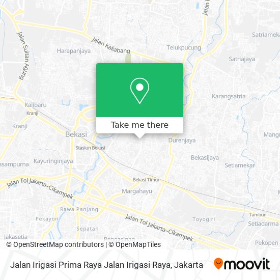 Jalan Irigasi Prima Raya Jalan Irigasi Raya map