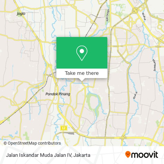 Jalan Iskandar Muda Jalan IV map