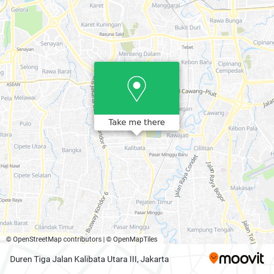 Duren Tiga Jalan Kalibata Utara III map