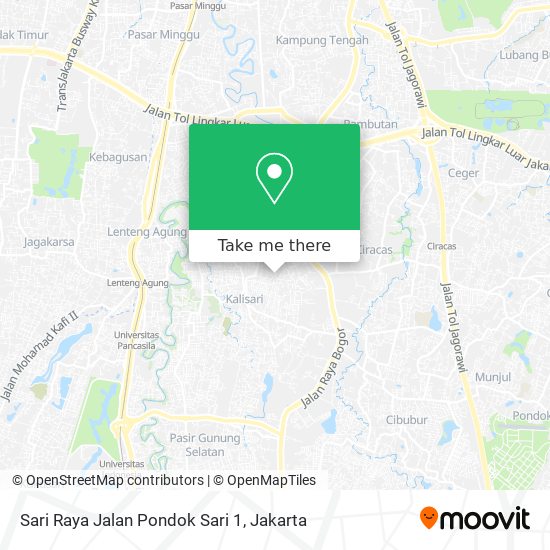 Sari Raya Jalan Pondok Sari 1 map
