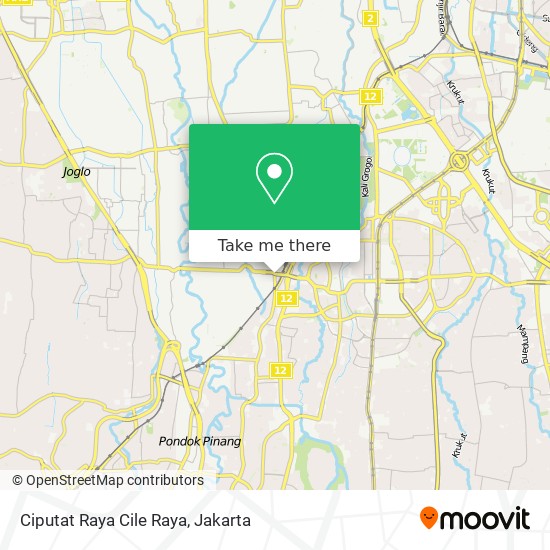 Ciputat Raya Cile Raya map