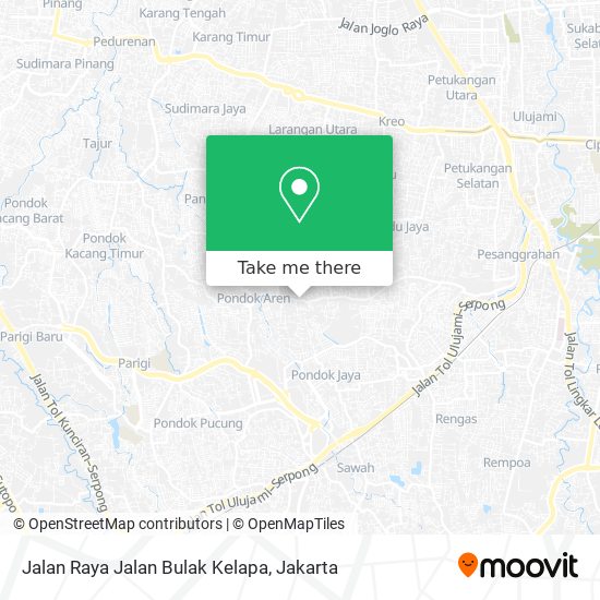 Jalan Raya Jalan Bulak Kelapa map