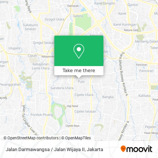 Jalan Darmawangsa / Jalan Wijaya II map