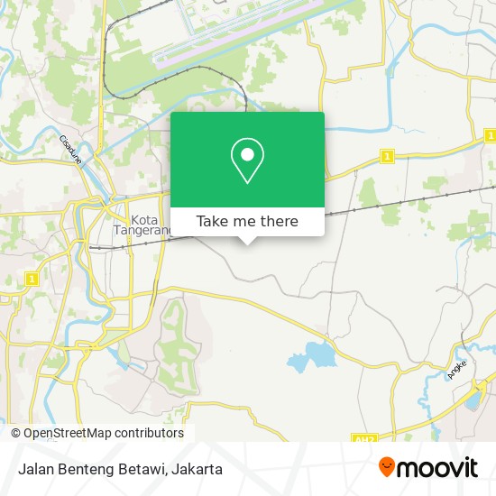 Jalan Benteng Betawi map