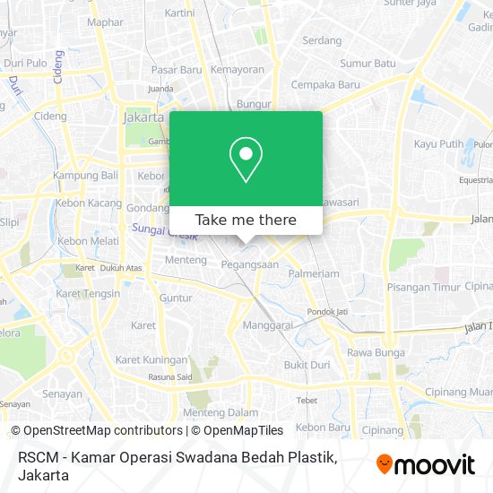 RSCM - Kamar Operasi Swadana Bedah Plastik map