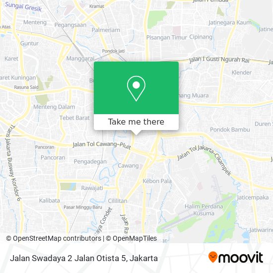 Jalan Swadaya 2 Jalan Otista 5 map