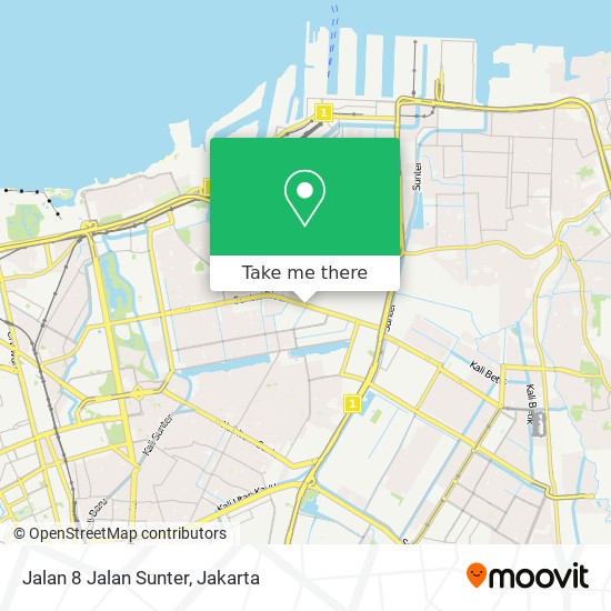 Jalan 8 Jalan Sunter map