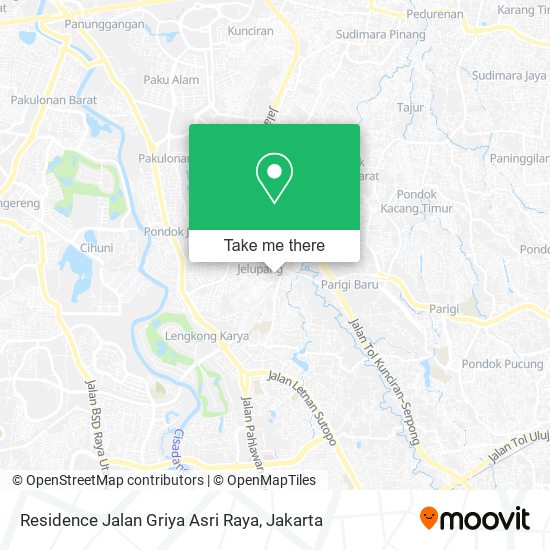 Residence Jalan Griya Asri Raya map