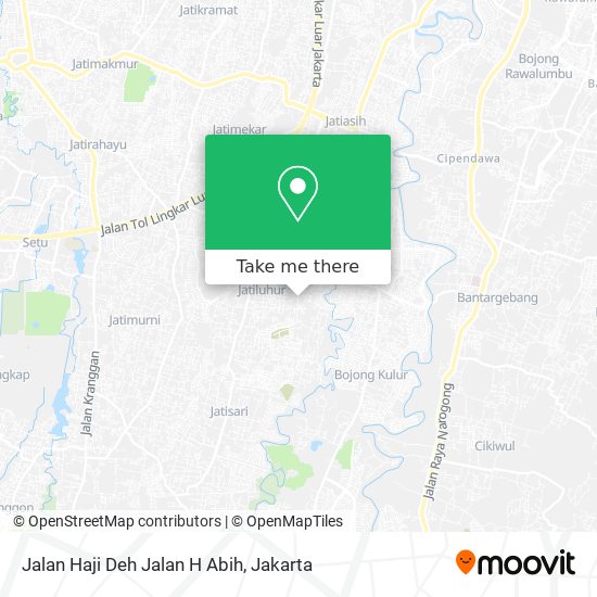 Jalan Haji Deh Jalan H Abih map