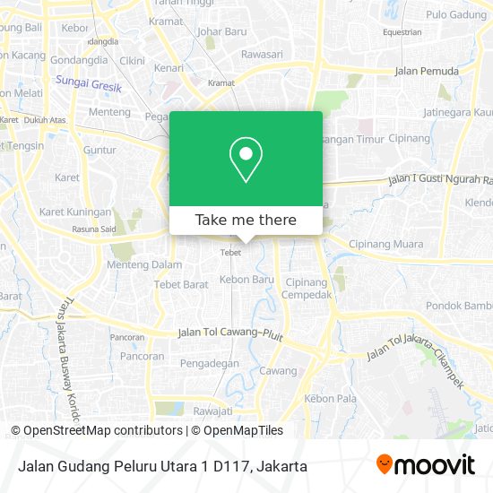 Jalan Gudang Peluru Utara 1 D117 map