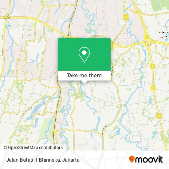 Jalan Batas II Bhinneka map