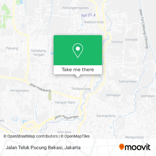 Jalan Teluk Pucung Bekasi map