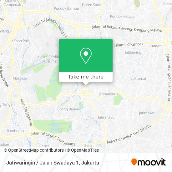 Jatiwaringin / Jalan Swadaya 1 map