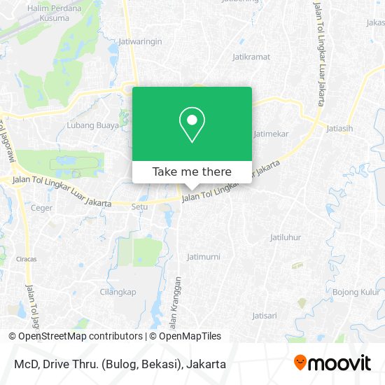 McD, Drive Thru. (Bulog, Bekasi) map