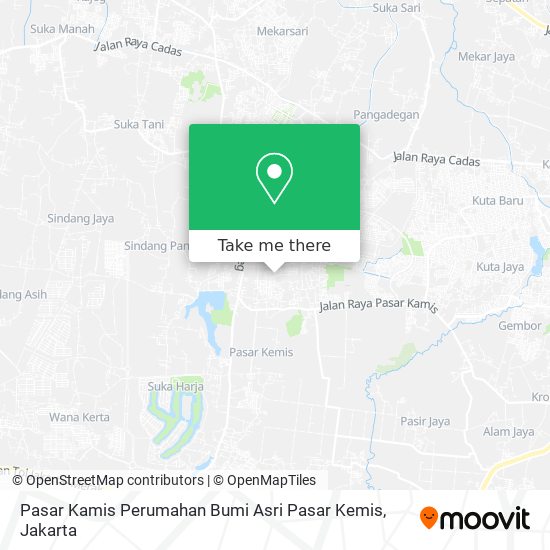 Pasar Kamis Perumahan Bumi Asri Pasar Kemis map