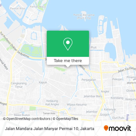 Jalan Mandara Jalan Manyar Permai 10 map