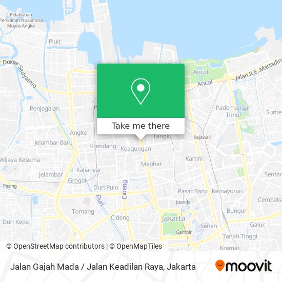 Jalan Gajah Mada / Jalan Keadilan Raya map