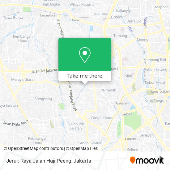 Jeruk Raya Jalan Haji Peeng map