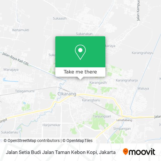 Jalan Setia Budi Jalan Taman Kebon Kopi map