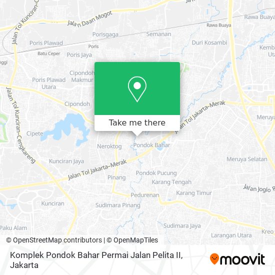 Komplek Pondok Bahar Permai Jalan Pelita II map