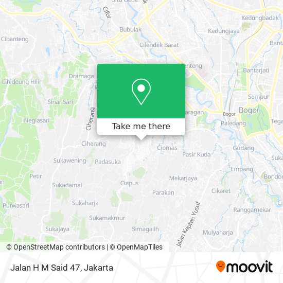 Jalan H M Said 47 map