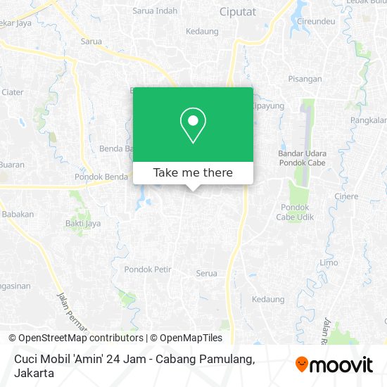 Cuci Mobil 'Amin' 24 Jam - Cabang Pamulang map