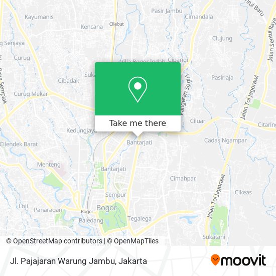 Jl. Pajajaran Warung Jambu map