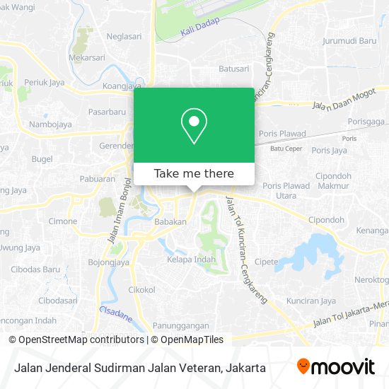 Jalan Jenderal Sudirman Jalan Veteran map