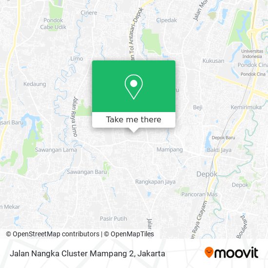 Jalan Nangka Cluster Mampang 2 map
