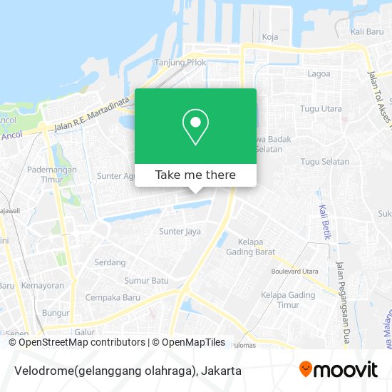 Velodrome(gelanggang olahraga) map
