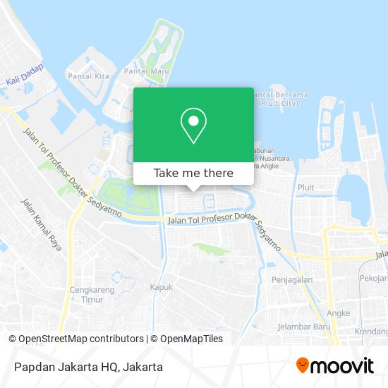 Papdan Jakarta HQ map