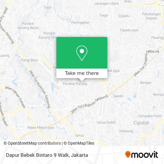 Dapur Bebek Bintaro 9 Walk map