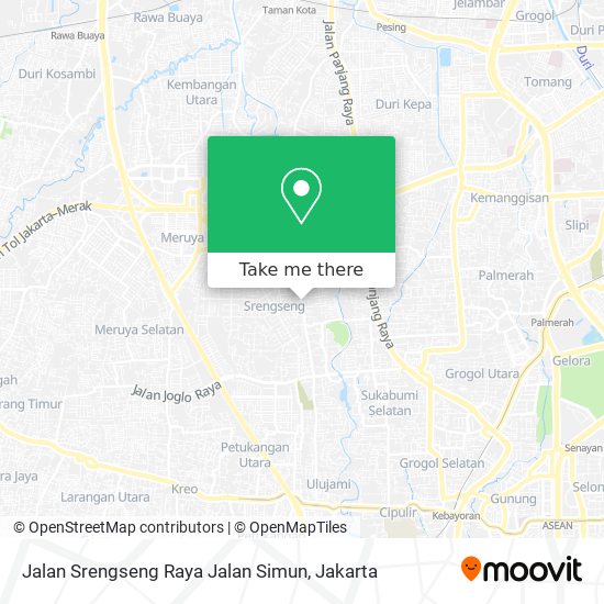 Jalan Srengseng Raya Jalan Simun map