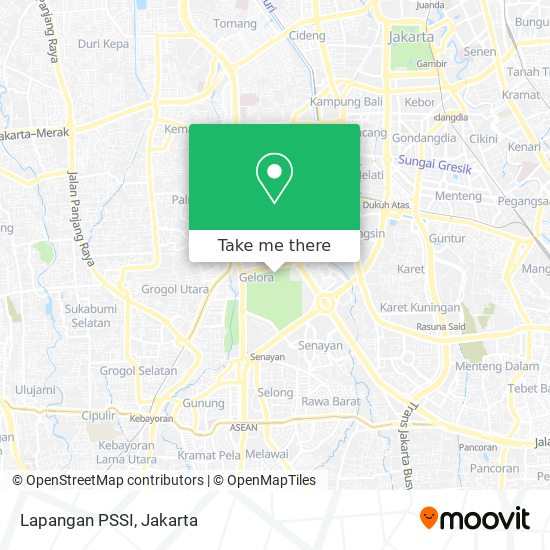 Lapangan PSSI map