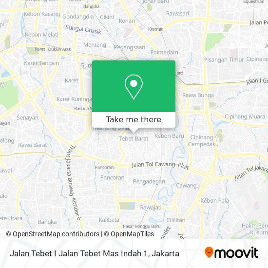 Jalan Tebet I Jalan Tebet Mas Indah 1 map