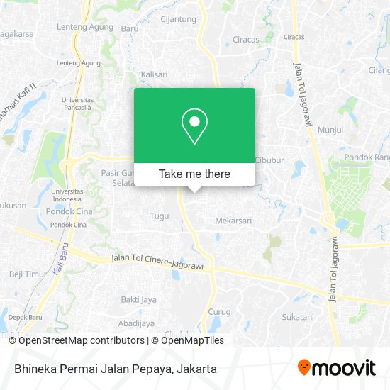 Bhineka Permai Jalan Pepaya map