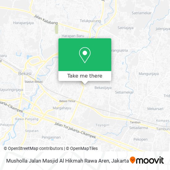 Musholla Jalan Masjid Al Hikmah Rawa Aren map