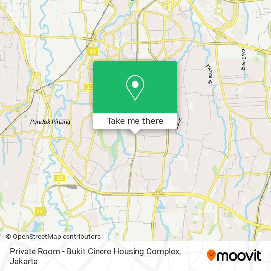 Private Room - Bukit Cinere Housing Complex map