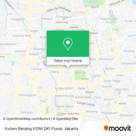 Kolam Renang KONI DKI Pusat map