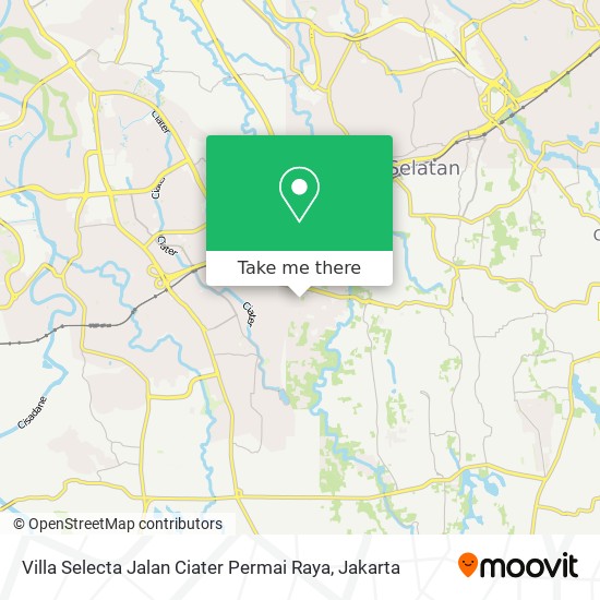 Villa Selecta Jalan Ciater Permai Raya map