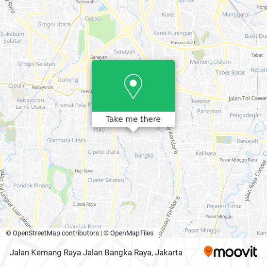Jalan Kemang Raya Jalan Bangka Raya map