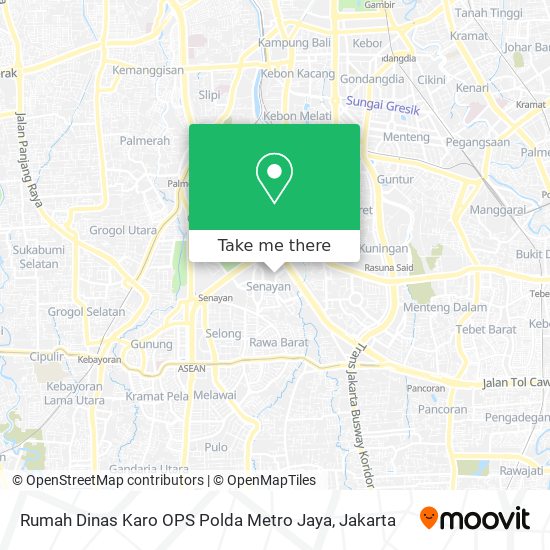 Rumah Dinas Karo OPS Polda Metro Jaya map